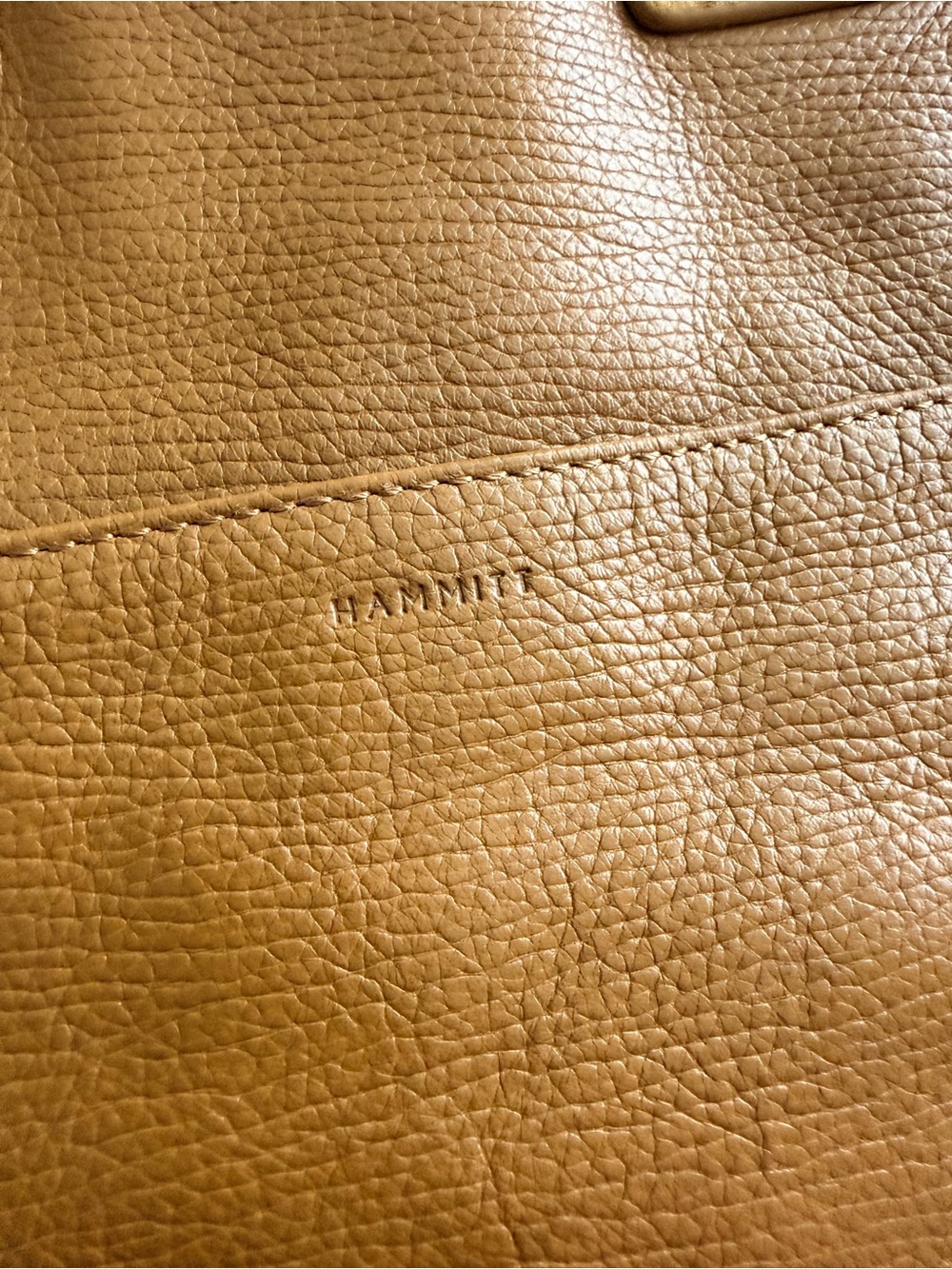Hammitt Otis Tan Leather Tote with Suede Trim Work Travel Tote Bag - Picture 6 of 16